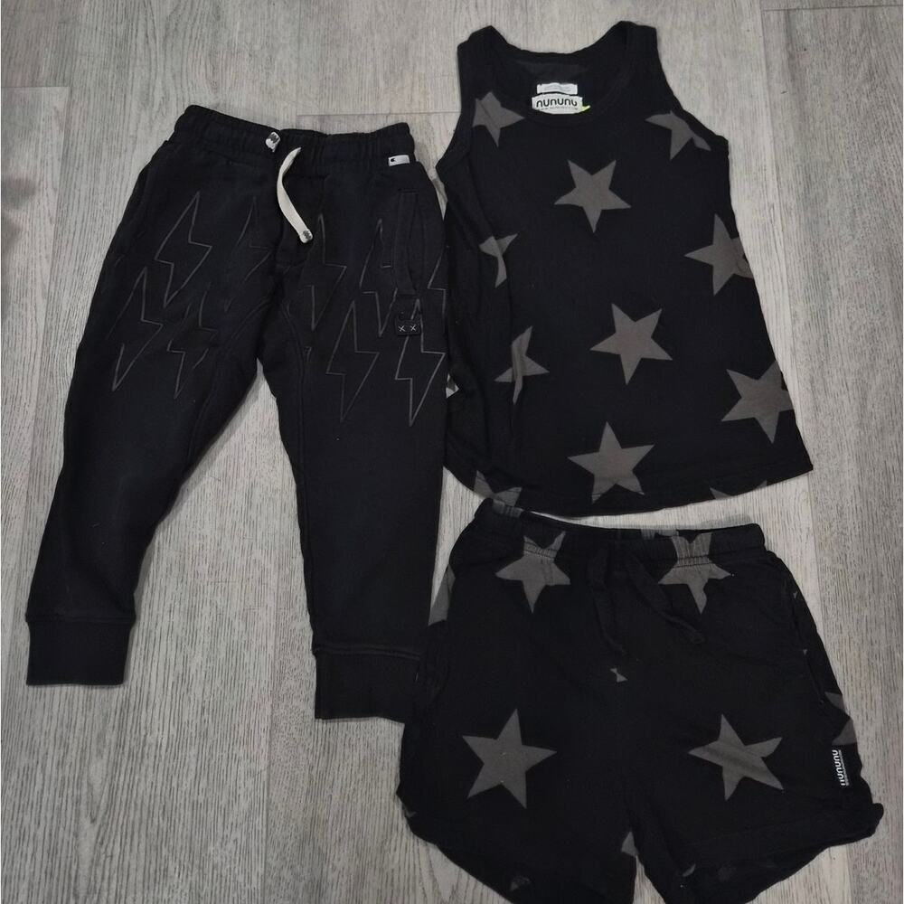 Nununu/Munster Jogger,Tank & Shorts Size 6/7